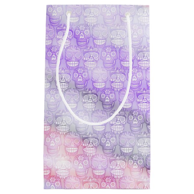 Sugar Skull Purple Gift Bag (Front)