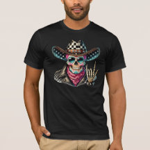 Sugar Skull Rebel Biker Rock n Roll