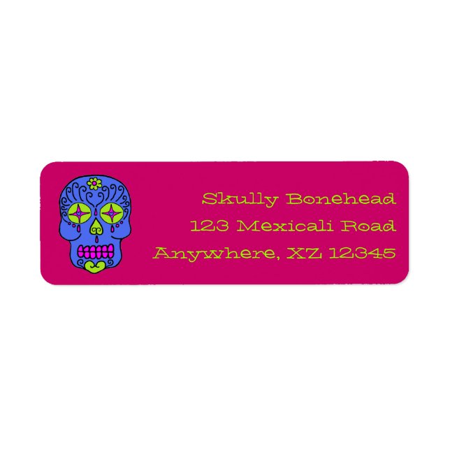 Sugar Skull Return Address Label (Front)