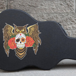 Sugar Skull Roses Owl