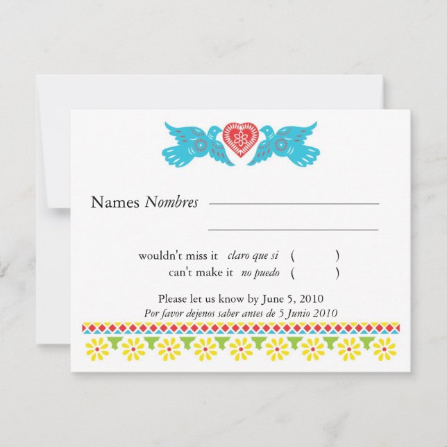 Sugar Skull RSVP Card (Front)