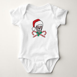 Sugar Skull Santa Baby Bodysuit