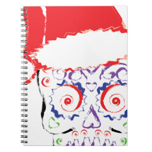 Sugar Skull Santa Notebook
