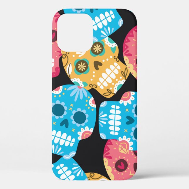 Sugar skull seamless background Case-Mate iPhone case (Back)