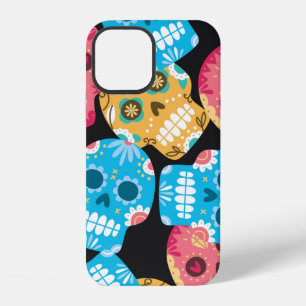 Sugar skull seamless background iPhone 12 case