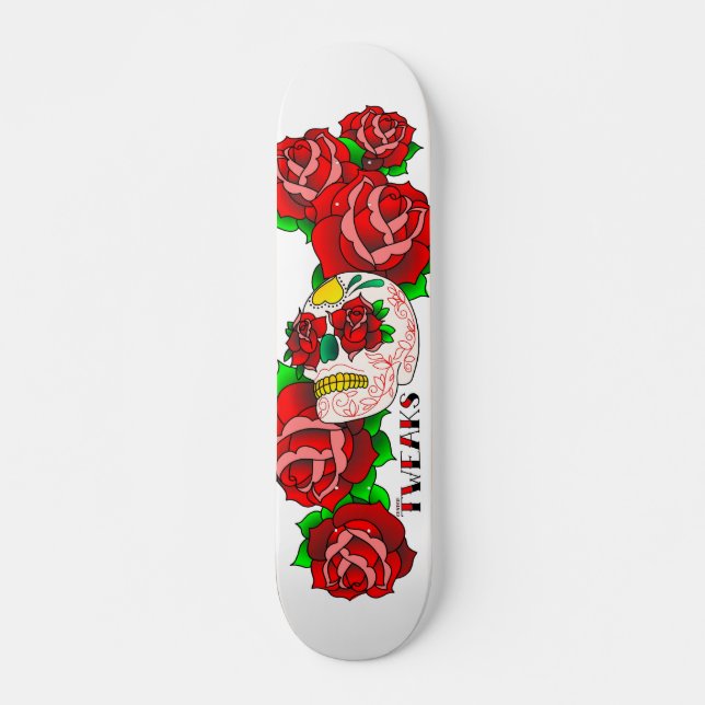 Sugar Skull Skateboard (Front)
