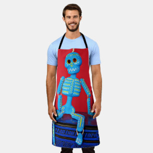 Sugar Skull Skeleton Apron