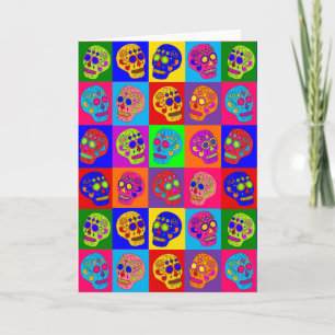 Sugar Skull Squares Card