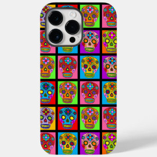 Sugar Skull Squares Case-Mate iPhone 14 Pro Max Case