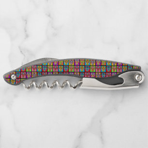 Sugar Skull Squares Corkscrew