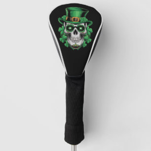 Sugar Skull St Patrick Day Lucky Shamrock Golf Head Cover