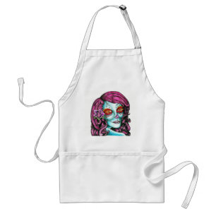 Sugar Skull Standard Apron