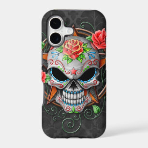 Sugar Skull Star, grey