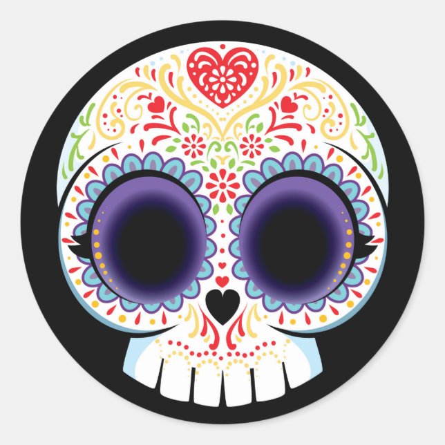 Sugar Skull Sticker (Front)