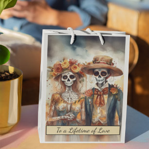 Sugar Skull Sweetheart, custom Medium Gift Bag