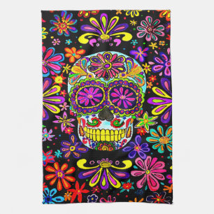Sugar Skull  Tea Towel