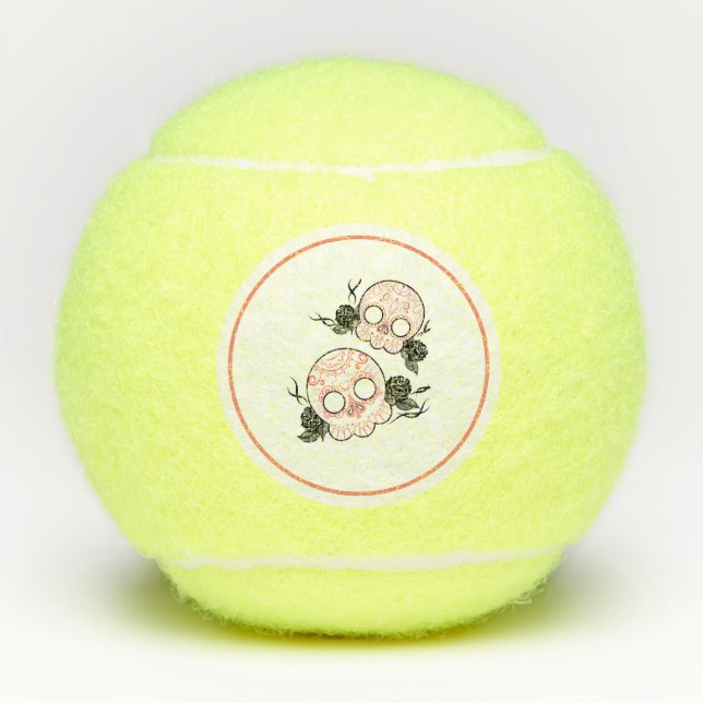 SUGAR SKULL Tennis Ball (Front)