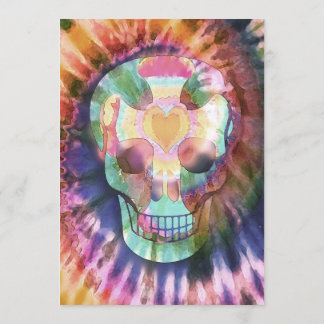 Sugar skull tie die colours beauty from within invitation