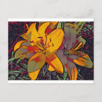 Sugar Skull Tiger Lilies