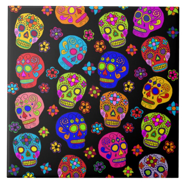 Sugar Skull Tile (Front)