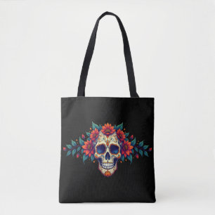 Sugar Skull Tote Bag