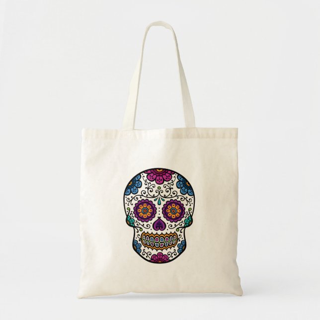 Sugar Skull Tote Bag (Front)