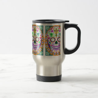 Sugar Skull Travel Mug, Day of the Dead Travel Mug