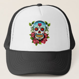 Sugar Skull Trucker Hat
