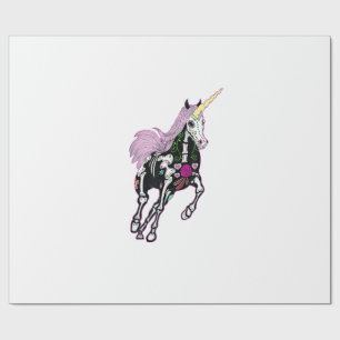 Sugar Skull Unicorn Day Of The Death T-Shirt Wrapping Paper