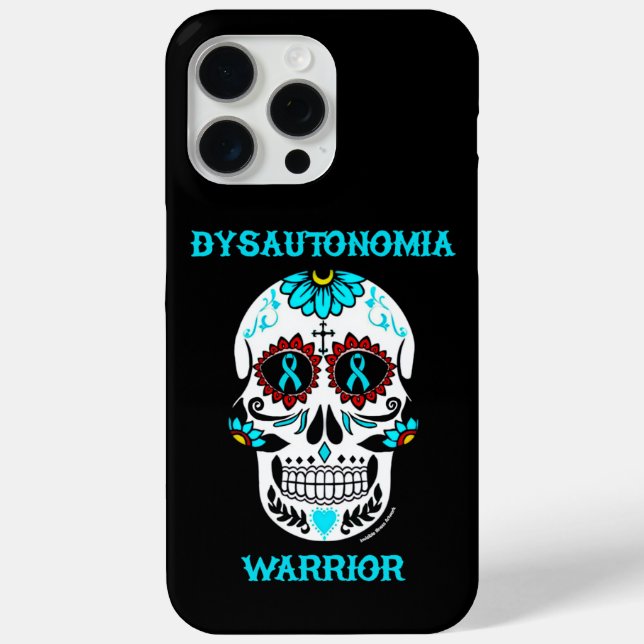 Sugar skull/Warrior...Dysautonomia Case-Mate iPhone Case (Back)