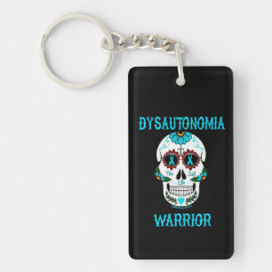 Sugar Skull/Warrior...Dysautonomia Key Ring