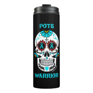 Sugar Skull/Warrior...POTS Thermal Tumbler
