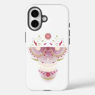 Sugar Skull with Retro Glasses - Día de los Muerto iPhone 16 Case