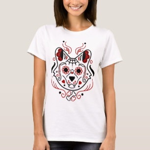 Sugar skull wolf T-Shirt