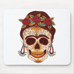 Sugar Skull Woman  Mouse Pad