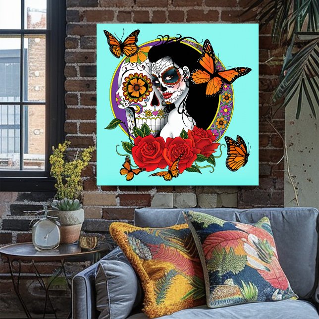 Sugar Skulls Art Nouveau Poster (Creator Uploaded)