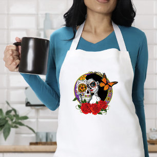 Sugar Skulls Art Nouveau Standard Apron