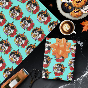 Sugar Skulls Art Nouveau Wrapping Paper