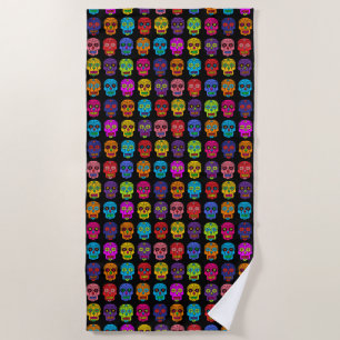 Sugar Skulls Beach Towel