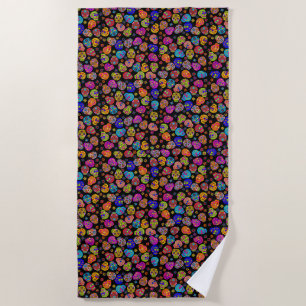 Sugar Skulls Beach Towel