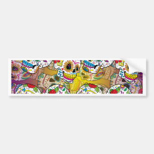 Sugar Skulls Bumper Sticker