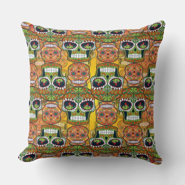 Sugar Skulls Cushion (Front)