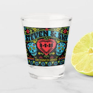 Sugar Skulls Customised Shot Glass