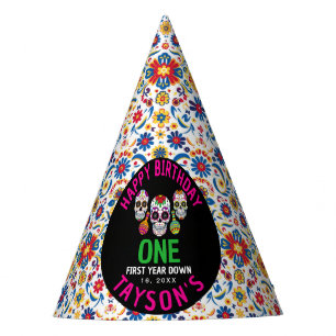 Sugar Skulls Day 1st Birthday Party Colourful Día Hat
