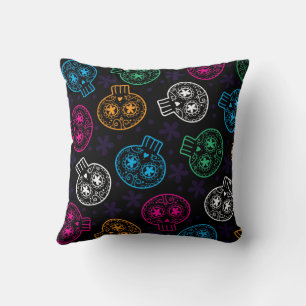 Sugar Skulls Day of the Dead Calaveritas Cushion