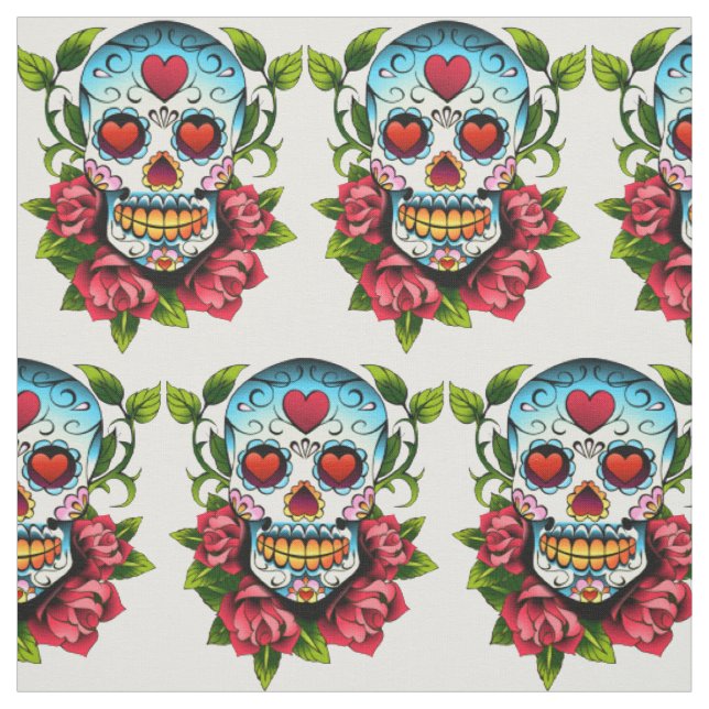 Sugar Skulls Fabric (Swatch)
