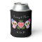 Sugar Skulls & Flowers Can Cooler