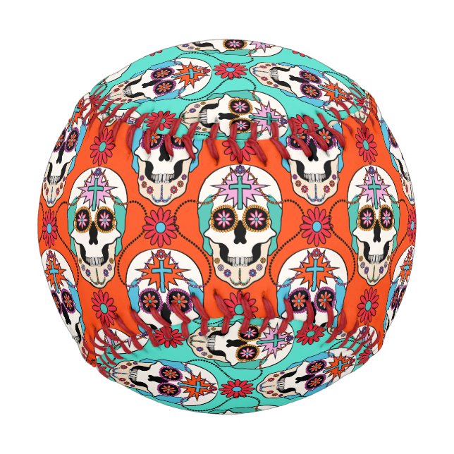 Sugar Skulls Graphic Baseball (Front)