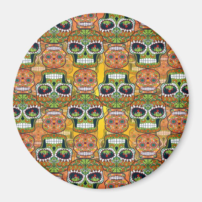 Sugar Skulls Magnet (Front)