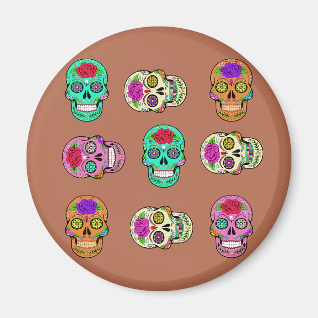 Sugar Skulls  Magnet (Front)